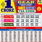 dear lottery today morning result
